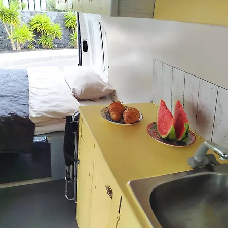 Appartement Slow-life Campervan, Kueche, Dusche, Queen-size Bett, Solar